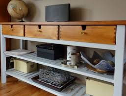 The striking veneer work creates a geometric, tonal design that we especially love for global, modern and coastal styles. 25 Ways To Use And Hack Ikea Norden Buffet Digsdigs