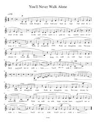 Find your perfect arrangement and access a variety of transpositions so you can print and play instantly, anywhere. You Ll Never Walk Alone Sheet Music For Piano Solo Musescore Com