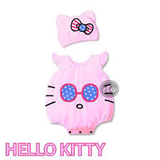 Hello Kitty Costume Onesies With Hat For Baby And Toddlers Shopee Philippines