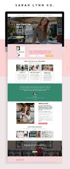 Modern Kajabi Website Design For Sarah Lynn Co Website Design Inspiration Business Colorful Website Design Business Website Inspiration