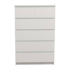 50 off ikea malm 6 drawer dresser storage. 40 Off Ikea Ikea White Six Drawer Dresser Storage