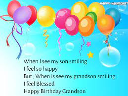 Happy Birthday Wishes For Grandson Quotes Messages Ultra Wishes