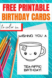 Not only because we can avoid buying something that is seriously overpriced, but because giving a homemade card allows my kids and i to add our own personal touch to the card. Happy Birthday Coloring Card Free Printables 21 Designs Parties Made Personal