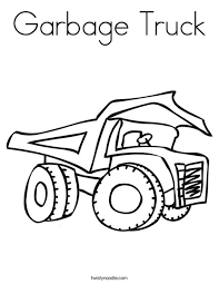100% free trucks and construction vehicle coloring pages. Garbage Truck Coloring Page Twisty Noodle