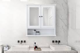 Think of humble bathroom cabinets as magic makers. Ovela Olivia Bathroom Mirror Cabinet White Kogan Com