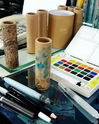 Maybe you would like to learn more about one of these? Memanfaatkan Sampah Bekas Gulungan Kertas Tinta Stiker Jadi Seni Yang Bermanfaat Ide Gambar Oleh Ryn Ryn Sketch Rynyu Ide Menggambar Painting Drawing