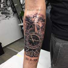 Timepiece Tattoo By Antonio Limited Availability At Salvation Tattoo Studios Tattoos Tattoos For Guys Time Piece Tattoo