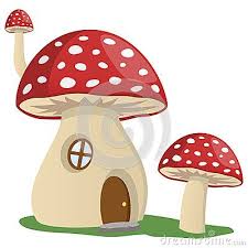 Fairy Tale Mushroom House Stuffed Mushrooms Mushroom House Fairy Tales Cute cartoon gnomes mushroom house and frog vector.