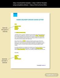 Free Home Delivery Driver Cover Letter Template Word Doc Apple Mac Pages Google Docs Cover Letter Template Free Cover Letter Template Letter Template Word
