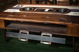 My Friend Made This Awesome Cassette Tape Coffee Table Vinyl Record Storage Shelf Diy Plans Cassette Tapes