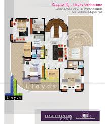 Kerala Home Design And Floor Plans 5 Bedroom Luxurious Bungalow Floor Plan And 3d View Bungalow Floor Plans Floor Plans Kerala House Design