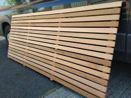 These slats of the fence are the perfect match with flat panels. Cedar Slatted Fence Panels Slatted Screen Fencing Slatted Fence Panels Wood Fence Design Fence Panels