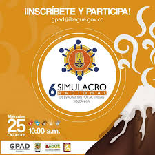 20 junio, 202120 junio, 2021 la coordinación nacional de protección civil ha informado que en consideración de que no todas las. Ibague Participara En El Sexto Simulacro Nacional De Evacuacion Por Actividad Volcanica