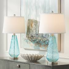 We did not find results for: 360 Lighting Coastal Modern Style Table Lamps Set Of 2 Transparent Blue Glass White Fabric Drum For Living Room Bedroom Office Walmart Com Walmart Com