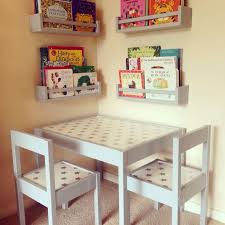 Ikeachairdiy My Take On The Ikea Latt Table And Chairs Grey Paint Job And Wipe Clean Ikea Fikirleri Ev Dekoru Bebek Mobilya