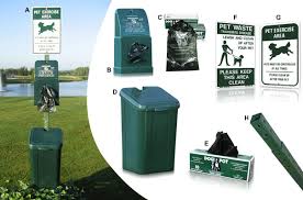 Easily attaches to any sign post or wooden fence (sold. Dogipot Pet Station With Polyethylene Plastic Receptacle Belson Outdoors