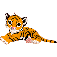 Cute Little Tiger Png Cartoon Tiger Free Png Images Kartun