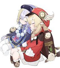 Hi, i have keqing with black sword, jean c1, qiqi, klee,mona. Klee And Qiqi Genshin Impact Artist Mint Anime Fan Art Game Character