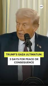 President Trump gives Hamas three or four days to respond to his landmark  20-point Gaza peace plan, promising a “sad end” if the group refuses to  negotiate. The proposal, already backed by Netanyahu, ...