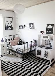 Contemporary teenage boy's bedroom featuring a climbing wall and sports theme décor. 63 Best Stylish Black And White Bedroom Ideas Roundecor White Kids Room White Girls Rooms Girl Room