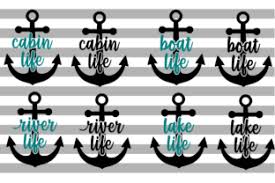 Don't have twitter or facebook? Boat Life Lake River Cabin Anchor Svg Graphic By Hayley Dockery Creative Fabrica In 2020 River Cabin Life Lake