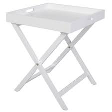 Dante 40x40cm Butler Tray Table White Butlers Tray Table Tray Table Butler Tray