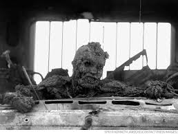 Headless corpse of the girl. Crime Scene Photo S Documenting Reality