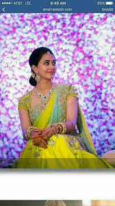 Green bangalore satin silk floral printed lehenga choli with sequins worked border. Crazy Lemon Yellow And Sea Green Combination Lehenga For Beautiful Brides Plz Watsapp Me At 8465088 Half Saree Lehenga Wedding Saree Indian Half Saree Designs