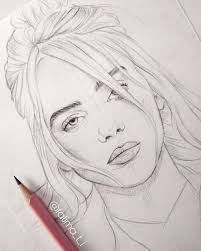 1 hour of billie eilish tik tok drawingподробнее. My Pencil Sketch Of Billie Eilish Billieeilish