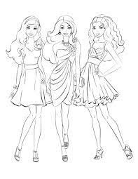 barbie with her friends coloring pages coloring pages barbie coloring pages people coloring pages princess coloring pages