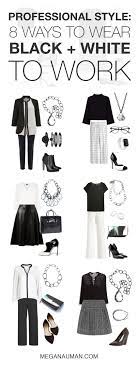 Flats are becoming more and more popular in the fasion world. 8 Chic And Stylish Ways To Wear Black And White To Work Megan Auman Trendy Fashion Women Fashion Fashion Outfits
