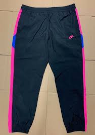 Black Pink And Blue Nike Shirt Nike Vw Vaporwave Woven Pants Black Pink Blue Sz 2xl Ap7665 010 Fashion Clothing Shoes Accessories Mensclot Black Nike Joggers Grey Sportswear Black Pants