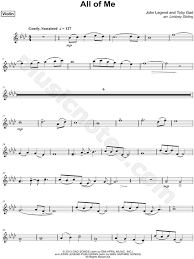 Discover (and save!) your own pins on pinterest Lindsey Stirling All Of Me Sheet Music Violin Solo In Ab Major Download Print Sku Mn0210987