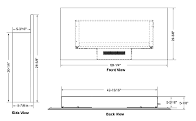 A fireplace is a structure designed to contain a fire used for heating a room or creating ambiance. Amazon Com Simplifire Wall Mount Electric Fireplace 58 Home Kitchen