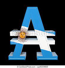 It is subdivided into 100 centavos. Currency Symbol With National Flag Austral Is The Currency Of Argentina 3d Render Isolated On Black Currency Symbol With Canstock