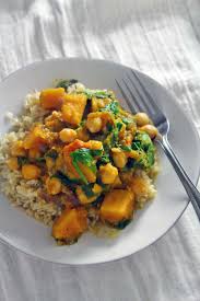 Spicy Moroccan Butternut Squash Chickpea And Spinach Stew Recipe Vegetarian Dishes Recipes Food