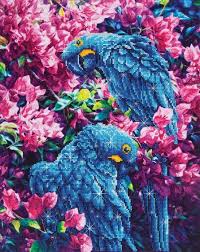 Blue Parrots Diamond Dotz Diamond Dotz Diamond Picture