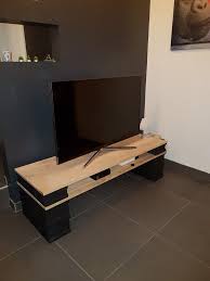 Meuble Tv En Parpaing Meuble Tv Style Industriel Idee Meuble Tv Meuble