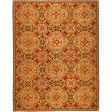 Nazmiyal Collection English Needlepoint Antique Red Gold Area Rug In 2020 Antiques Rugs Needlepoint