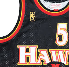 The hawks compete in the national basketball association (nba). Dikembe Mutombo 55 Atlanta Hawks Nba Swingman Mitchell Ness