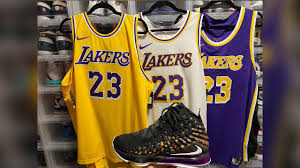 Find the latest in lebron james merchandise and memorabilia, or check out the rest of our nba basketball gear for the whole family. Nike Lebron James Authentic Lakers Jerseys Nike Lebron 17 Youtube