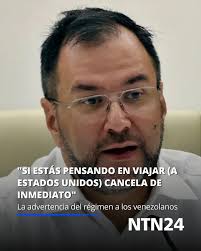 La Cancillería del régimen venezolano emitió este domingo una "alerta  máxima de viaje" para los venezolanos que residen en Estados Unidos o  planean viajar a territorio estadounidense, pues considera que es un