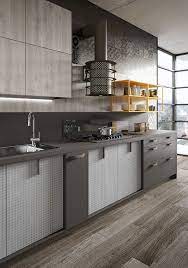 Legno Vissuto Metallo E Vetro Per La Cucina Loft Modello Di Cucina Contemporanea Interni Della Cucina Ristrutturazione Cucina