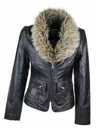 Maybe you would like to learn more about one of these? Veste Femme Cuir Veritable Style Vintage Court Avec Col En Fausse Fourrure Ebay