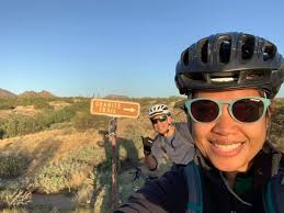 Monica and Wade rode their bikes to Susan and Bob's about a month ago.
