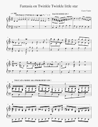 Twinkle, twinkle little star is a popular lullaby. Mozart Twinkle Twinkle Little Star Sheet Music Hd Png Download Kindpng
