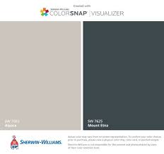 View interior and exterior paint colors and color palettes. Exterior Paint And Shutters Sherwin Williams Alpaca Sw 7022 Mount Etna Sw Home Sherwin Williams Paint Colors Exterior Paint Schemes Exterior Gray Paint