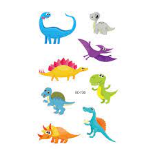 Cartoon dinosaur dinosaur art cute dinosaur easy dinosaur drawing design set cartoon drawings easy drawings jurassic world poster dinosaur tattoos. Cartoon Dinosaur Plant Body Tattoo Sticker Stamping Women Girl Female Temporary Decal Decor Walmart Com Walmart Com