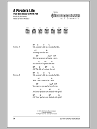Yo Ho Yo Ho A Pirate S Life For Me A Pirate S Life By Oliver Wallace Guitar Chords Lyrics Guitar Instructor Guitar Chords And Lyrics Pirate Life Pirate Songs