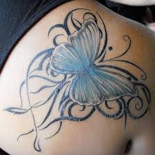 Pink ribbon butterfly cancer tattoo on arm. 38 Bubbly Butterfly Tattoo Designs For Butterfly Lovers Slodive
